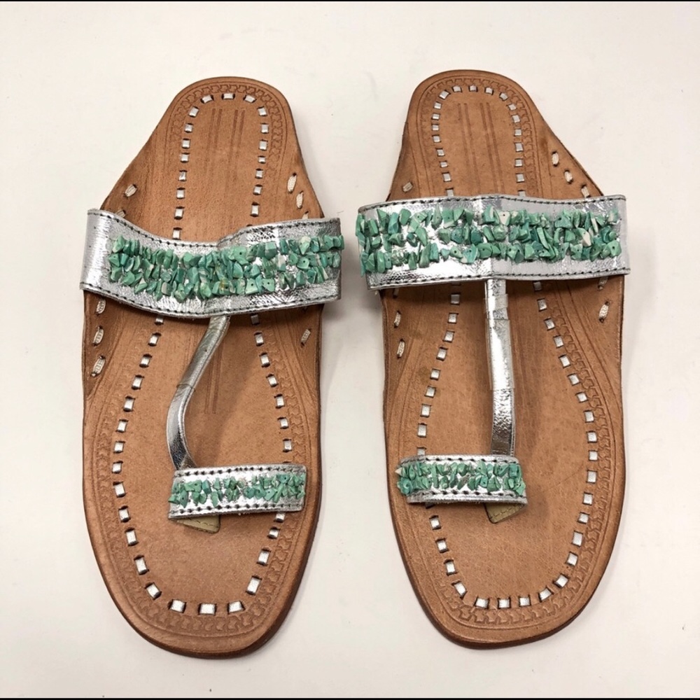 Nougat London slide sandal